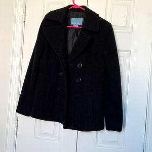 9 West Black Peacoat size 10